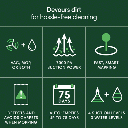 iRobot Roomba® 105 Combo Robot Vacuum & Mop + AutoEmpty™ Dock - White