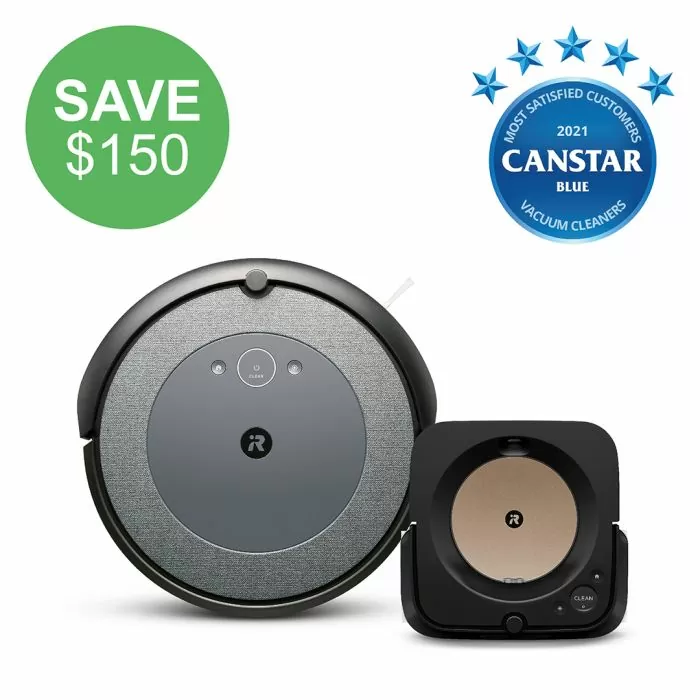 iRobot Roomba i3 Robot Vacuum & Braava jet m6 Robot Mop Bundle
